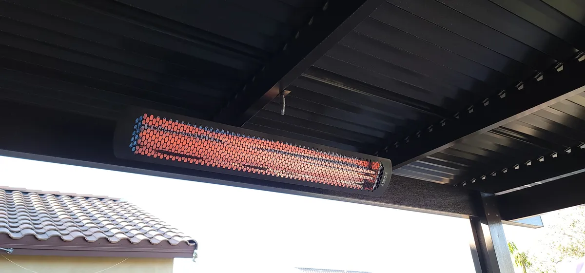 Infrared heater installation 1