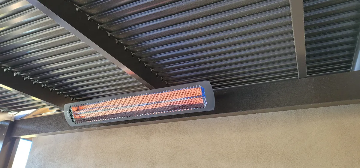 Infrared heater installation 2