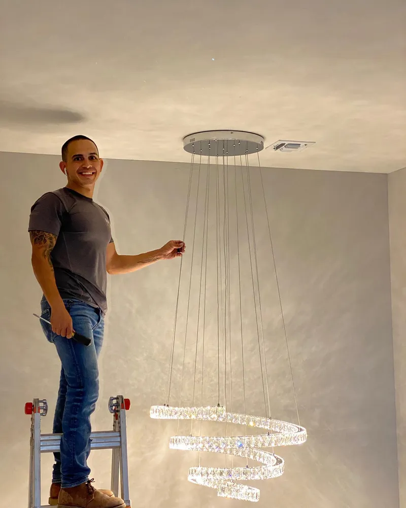 Ceiling fan installation in Phoenix home